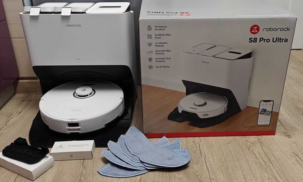 Robot sprzątający odkurzacz Roborock S8 PRO ULTRA dodatki GWAR. 198h