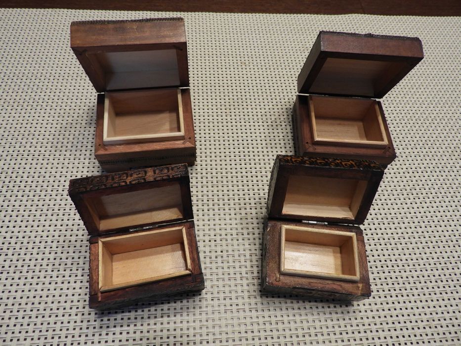 Szkatułki drewniane