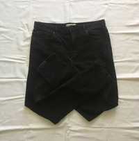 Czarne spodnie jeans London NEXT 34/32 skinny black slim zara