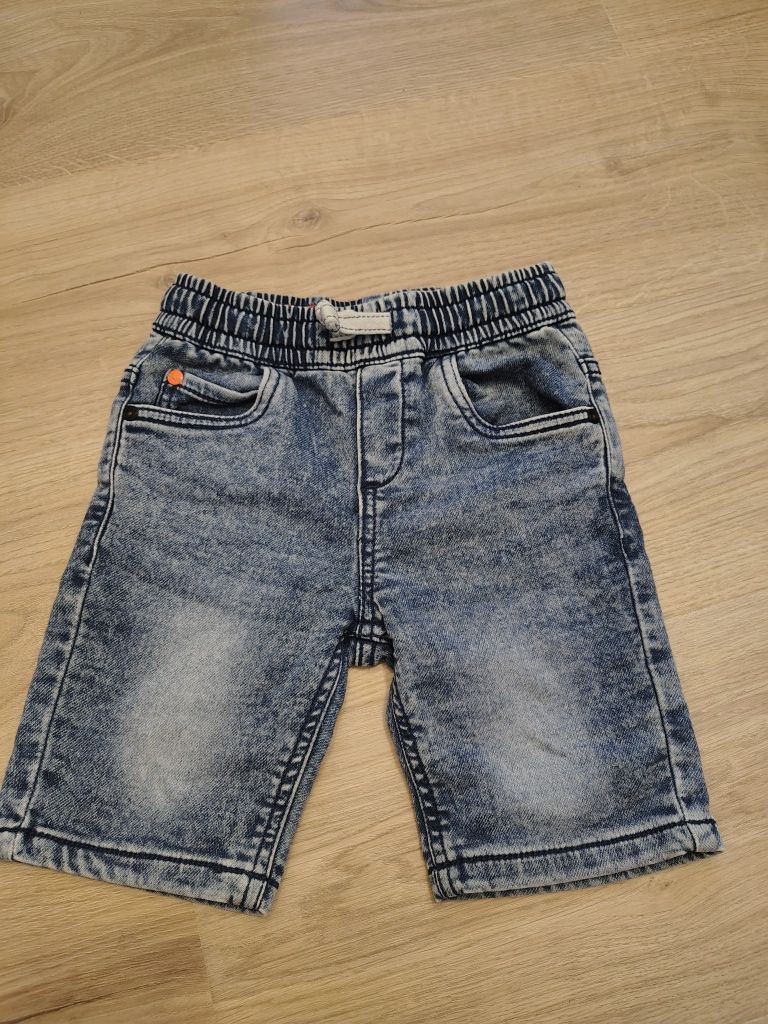 Spodenki 104 elastyczne jeansowe dla chłopca