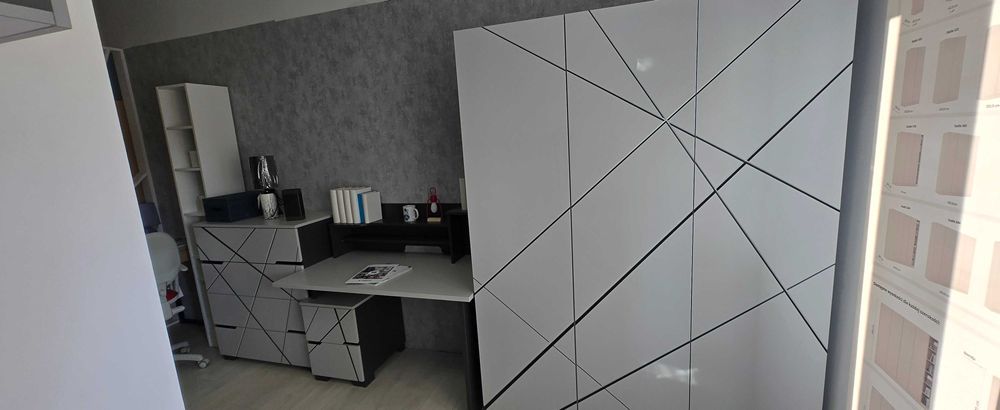 MEBLIK X Dark szafa komoda biurko box