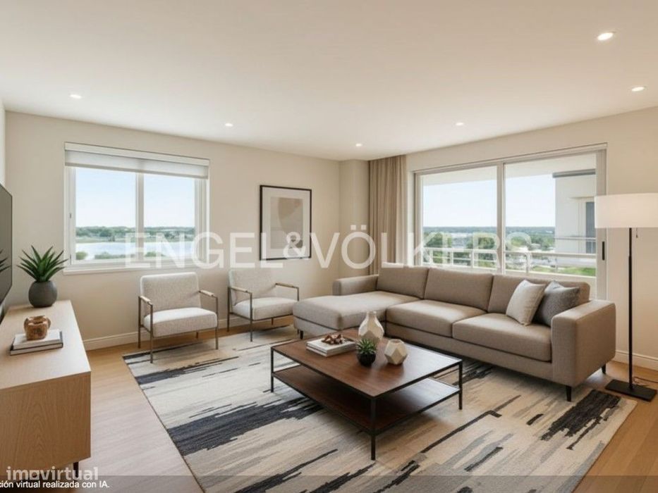 Apartamento T3 com vista Rio em Alhos Vedros