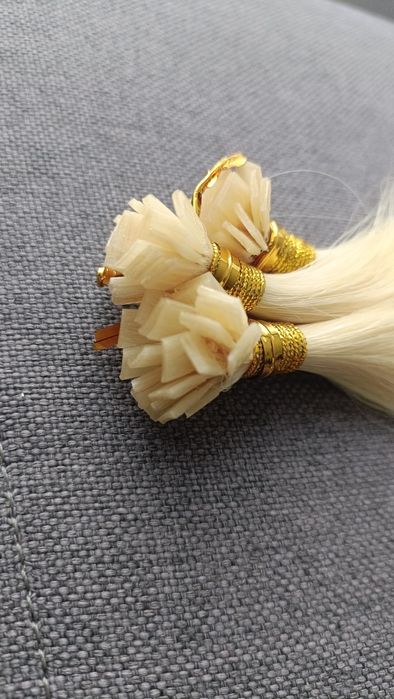 Włosy doczepianie zagęszczanie blond