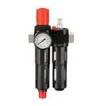 Редуктор тиску з фільтром + лубрикатор професійний INTERTOOL PT-1435