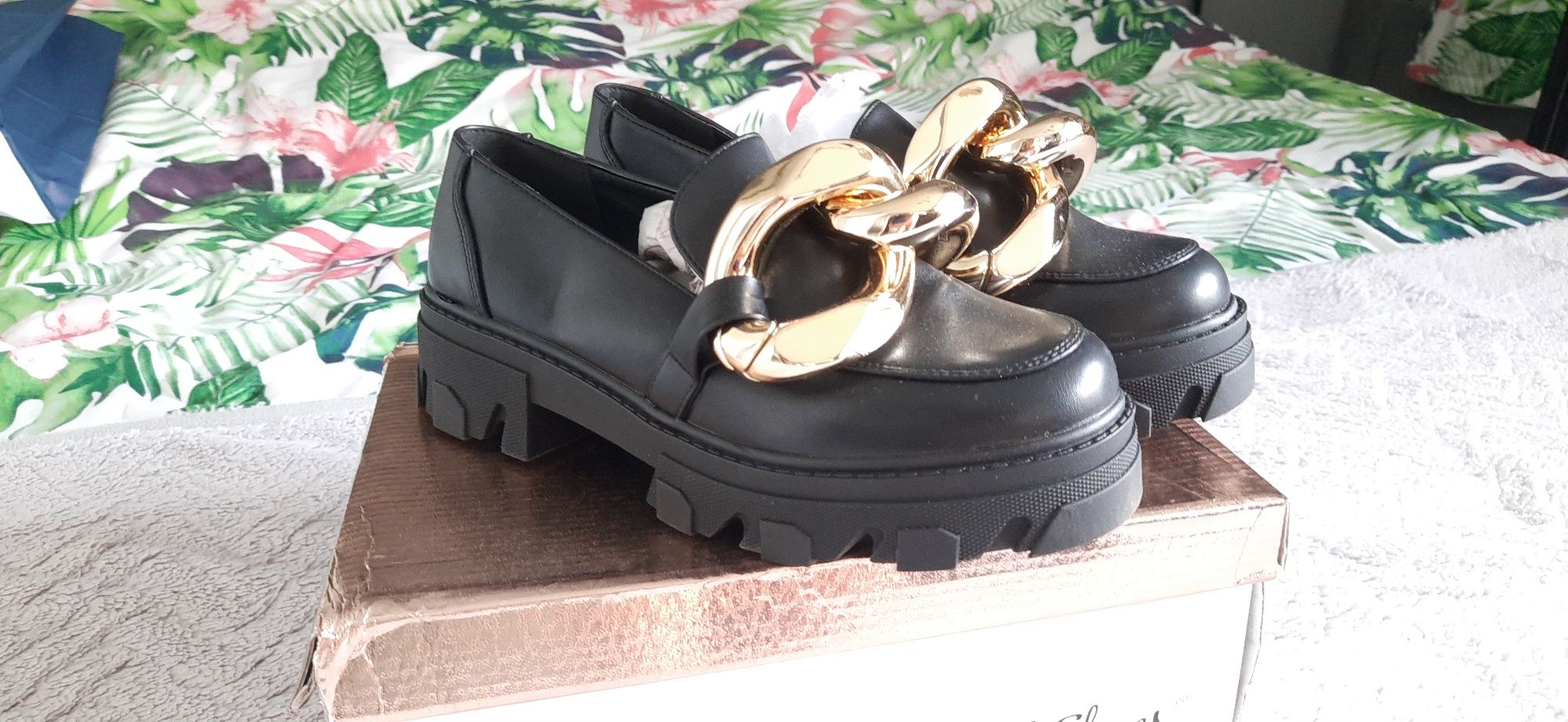 Mokasyny lordsy loafersy półbuty