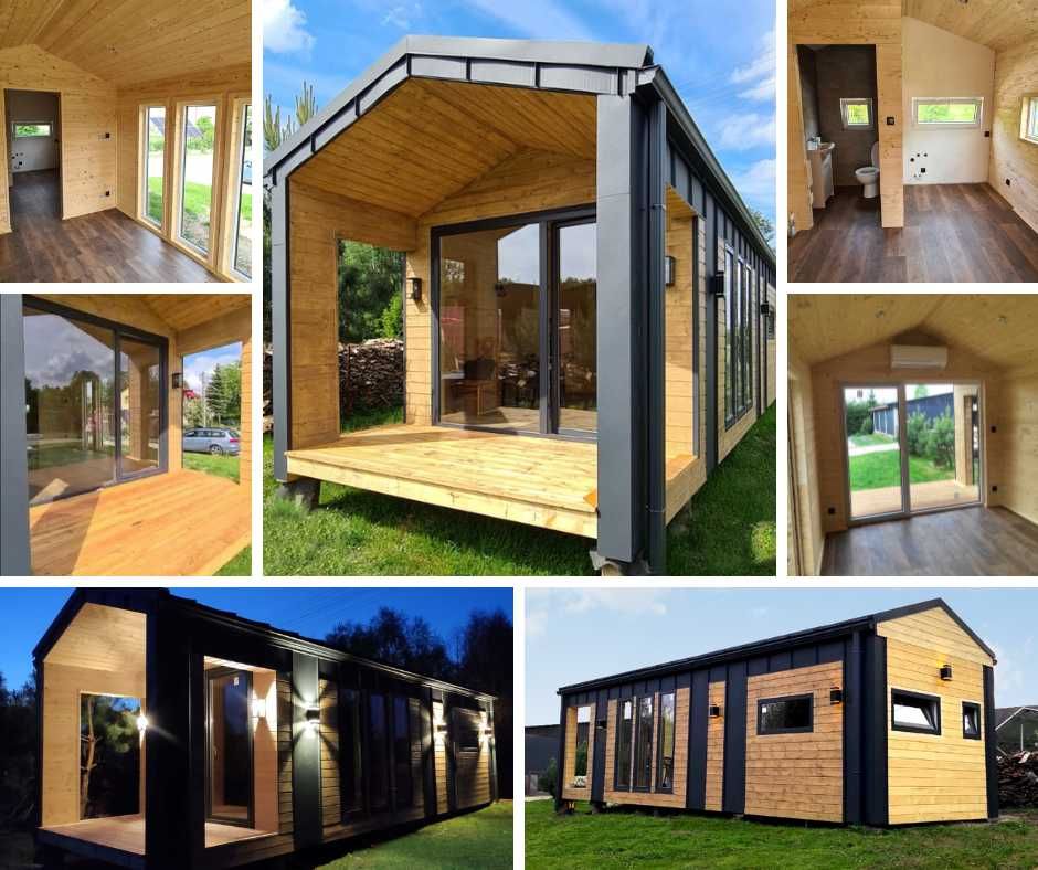 Domek Modułowy 35m² - Mobilny, Drewniany, Całoroczny, Na Zgłoszenie