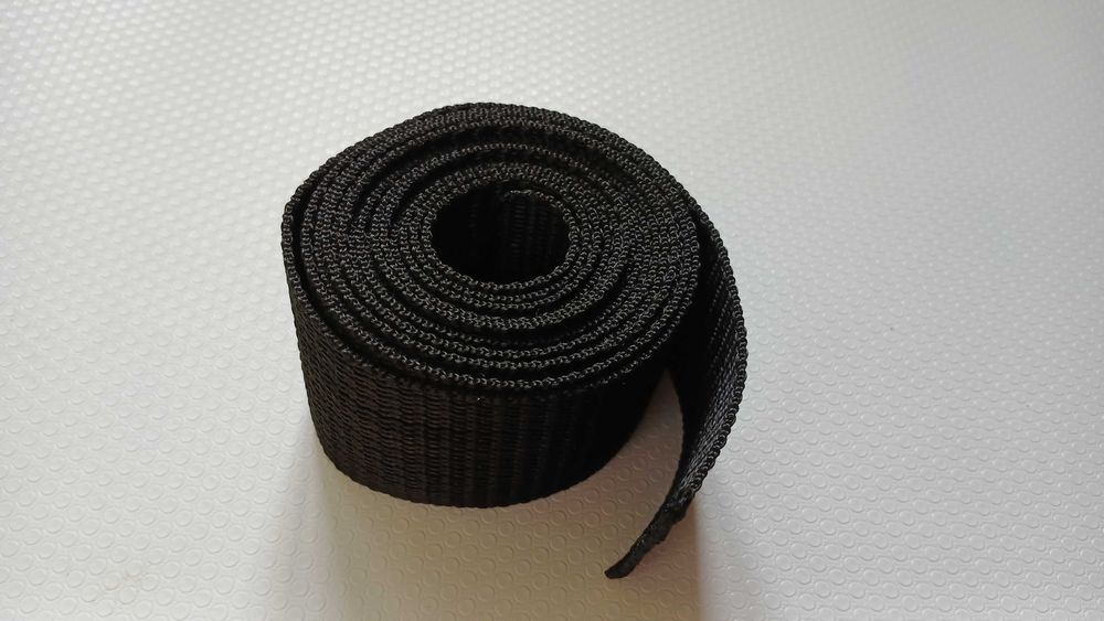 Taśma parciana czarna szer. 5cm w kawałkach po 260cm