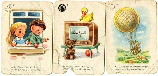 Дитячі ігрові карти "Sandmännchen" 1960-х (Kinderfernsehen.Berlin.DDR)