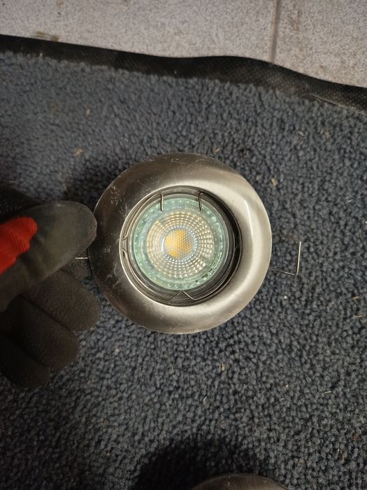 Focos luz de encastrar  metalizado