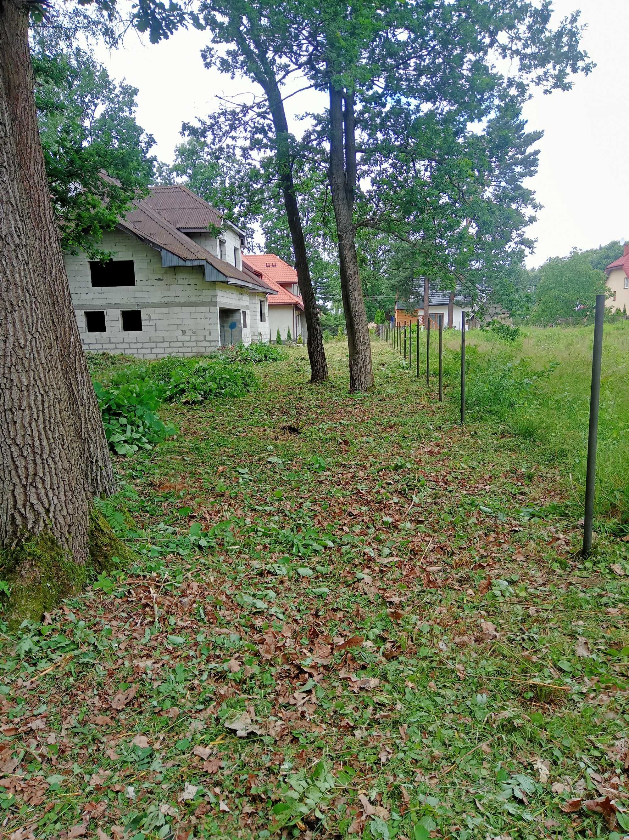 Porządkowanie działek, koszenie, wycinka, rębak.