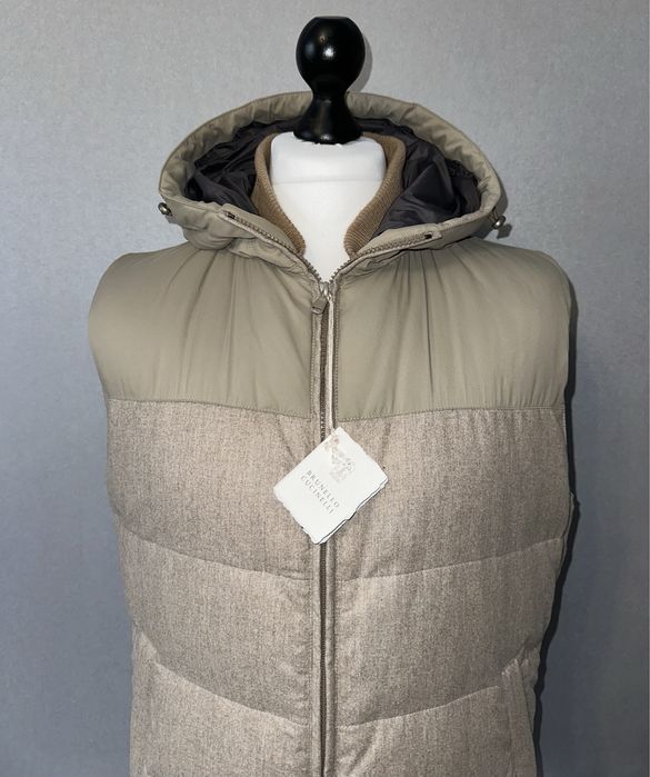 Жилетка из шерсти, кашемира и шелка Brunello Cucinelli