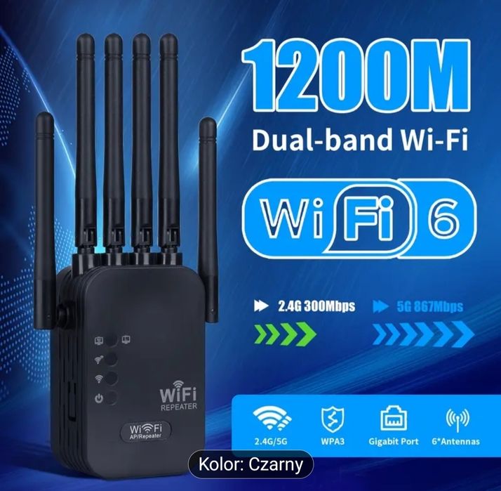 Wzmacniacz Wifi Repeater AP Wifi 2, 4GHz 5Ghz Lanx2