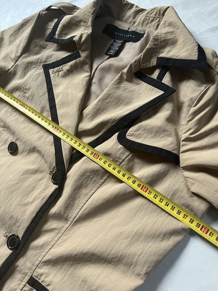 Trencz prochowiec Apostrophe beż XL/2XL luksusowy wiosna