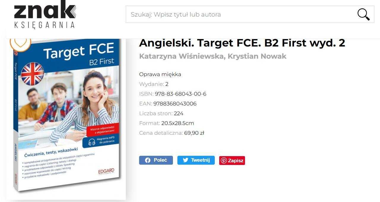 Język angielski/niemiecki A1-C2  - Matura-Korepetycje-Kursy-FCE-CAE