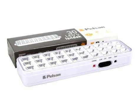 Ліхтар світлодіодний Pelsan 30 LED акумуляторний аварійного освітлення