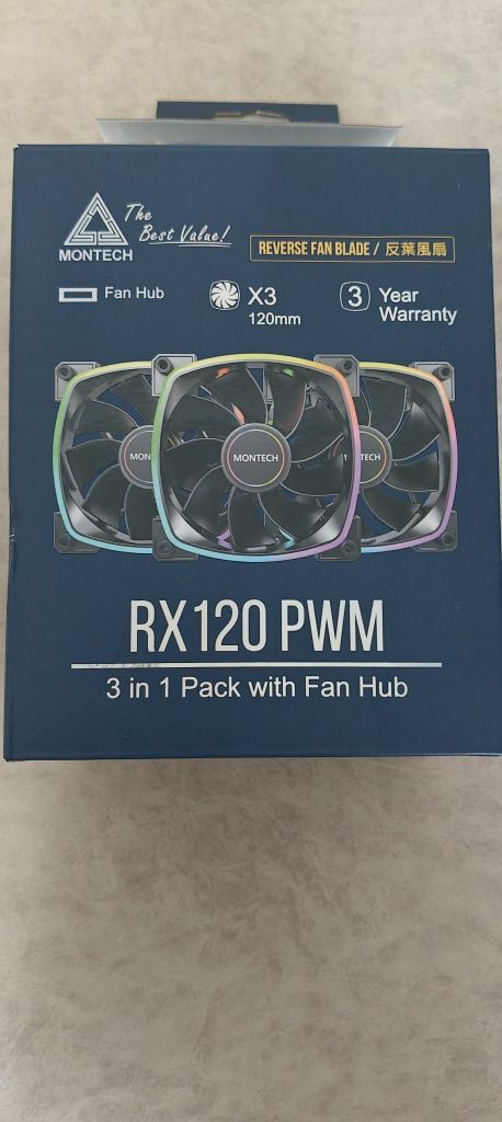 Корпусные вентиляторы Montech ARGB RX120 PWM Reverse.