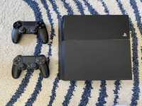 PS4 500gb + 2 comandos Dualshock 4 + 6 jogos