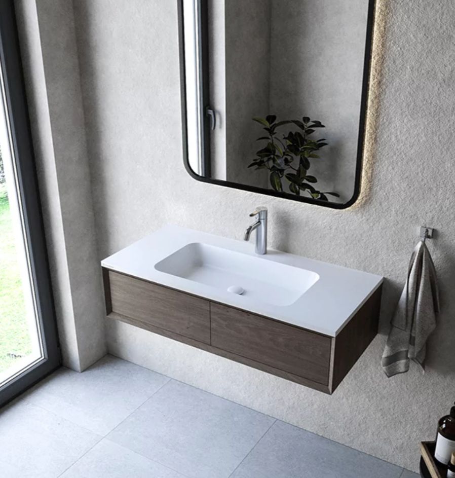 Umywalka Cristalstone linea 100x45cm z otworem