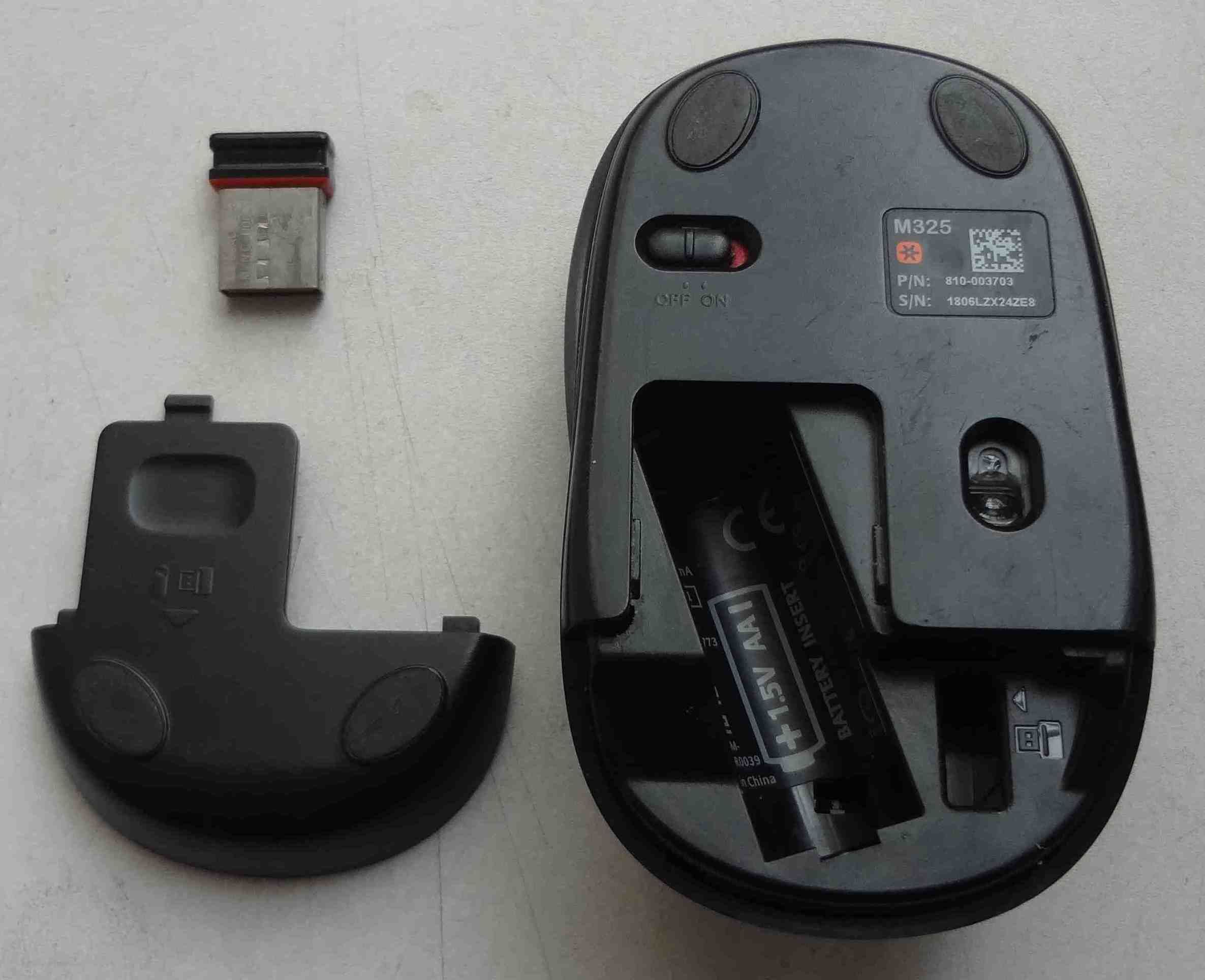 Беспроводная мышь Logitech M325 с адаптером