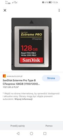 Sprzedam kartę SANDISK EXTREME 128GB. Nego