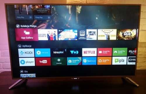 Philips telewizor 49" 4k Ambilight Smart Wifi YouTube Netflix android