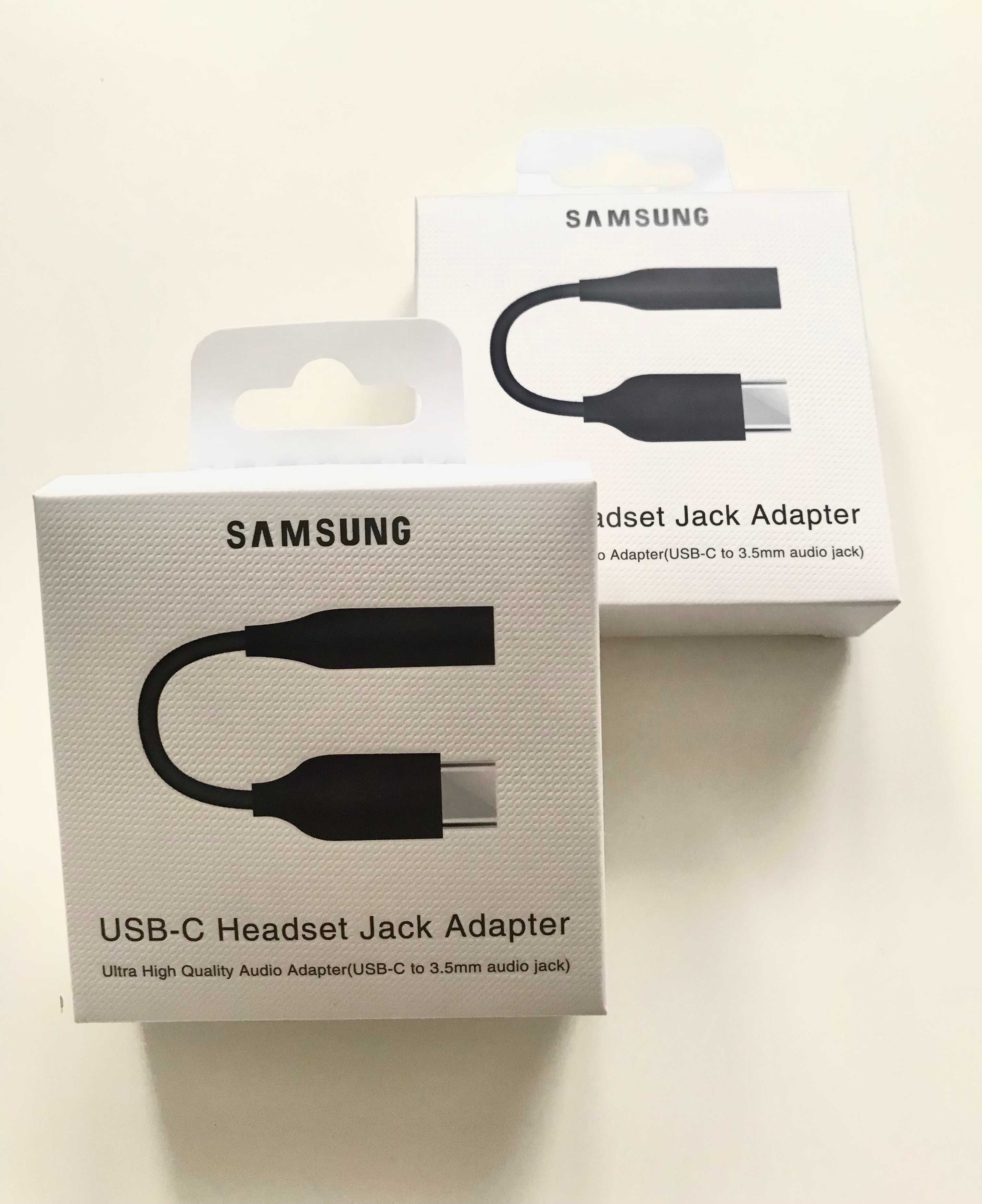 Kabel Przejściówka USB-C na AUX Adapter do Samsunga Typu C 3,5mm Jack