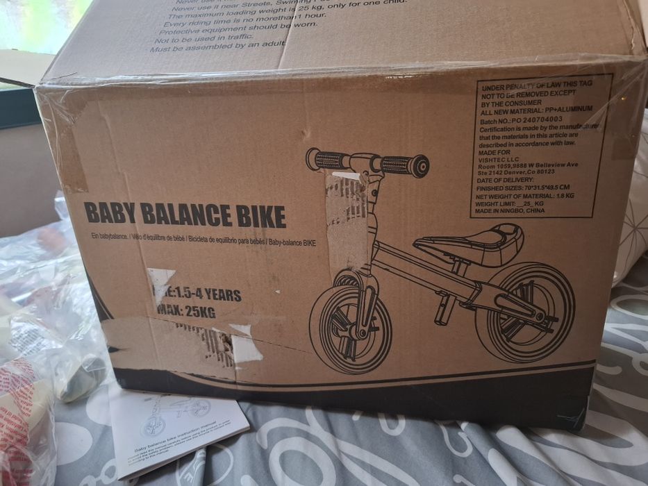 Детский беговел Bobike Baby Balance Bike  LJ-AS108 25KG 1-4 года