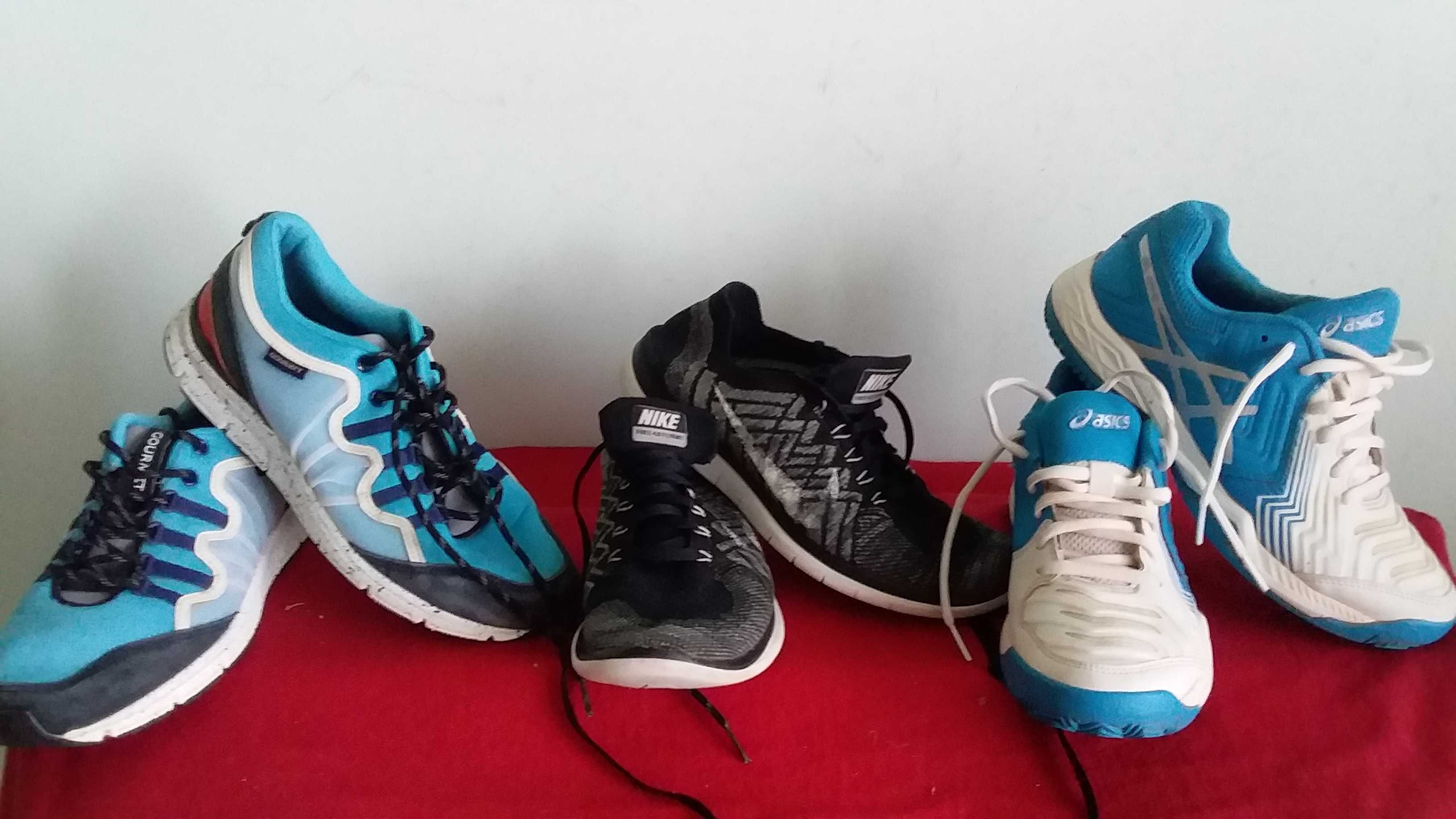 Кросівки дитячі,підліткові-GOURMET-40,5/26;Nike-40;ASICS Gel-Game-24,5
