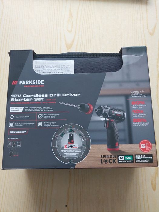 Wiertarko Wkrętarka Parkside Perfomance NOWA