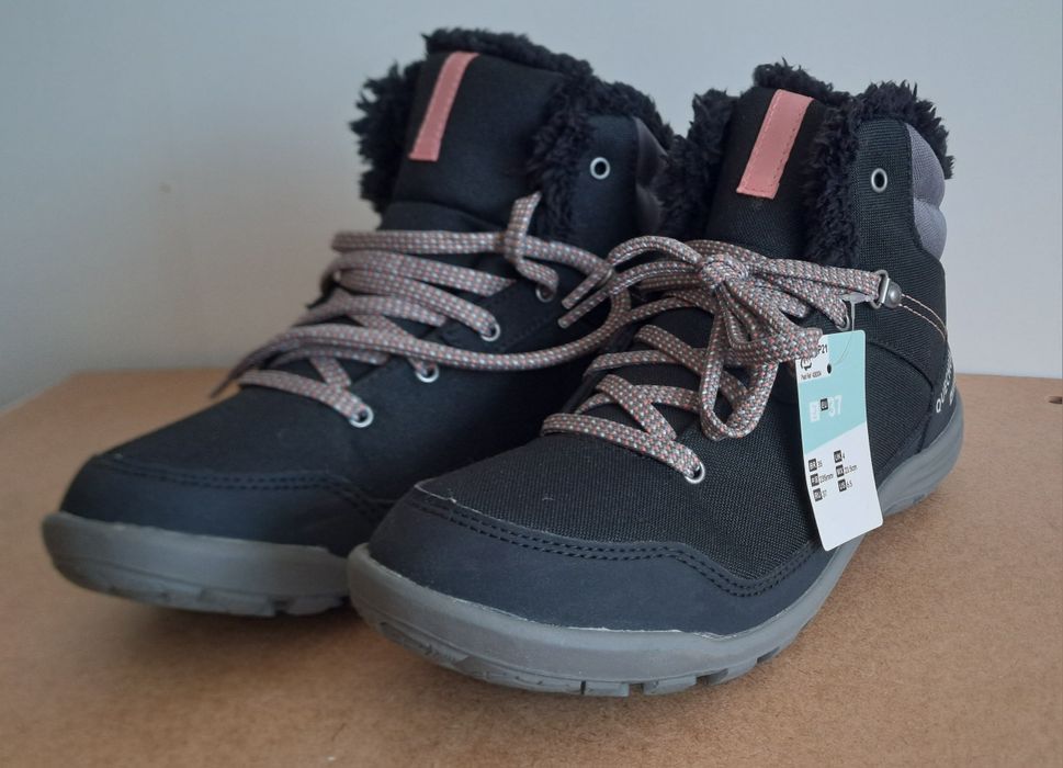 Buty trapery damskie ocieplane waterproff