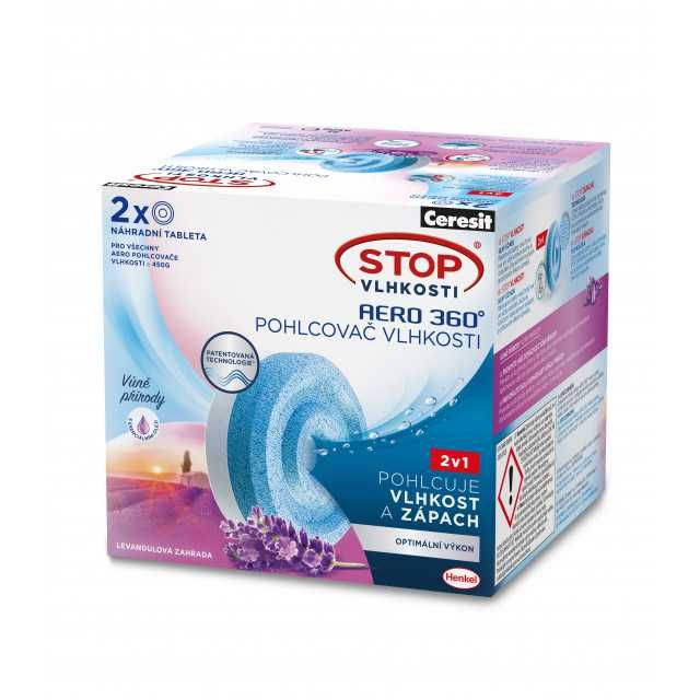 CERESIT STOP ВОЛОГА AERO 360° (Зміні таблетки з ароматом лаванди)