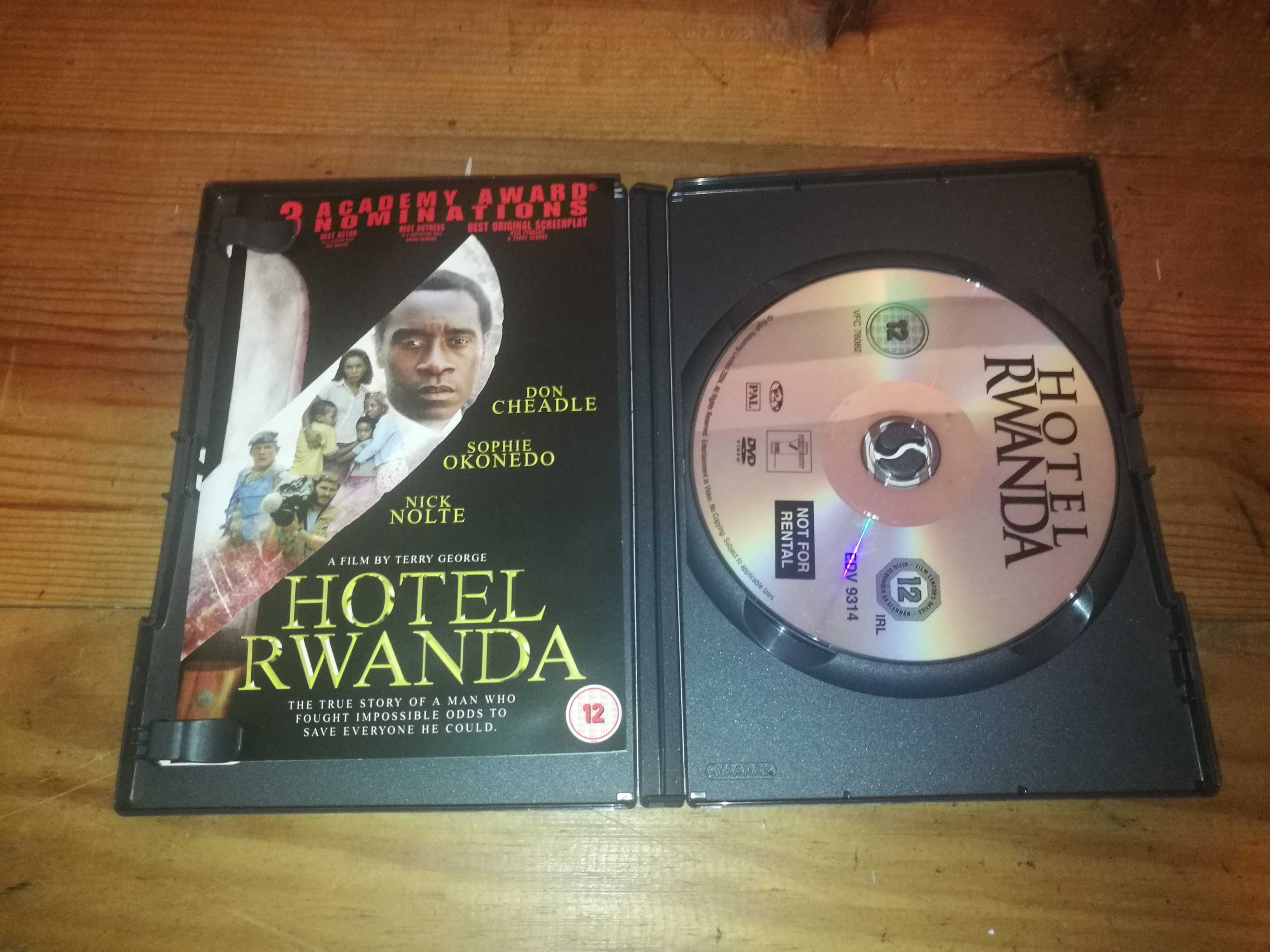 HOTEL RWANDA 	DVD (legendagem em Inglês)