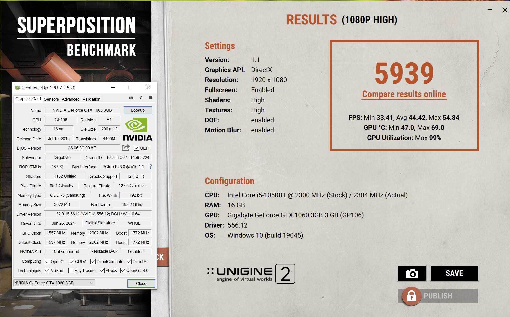 ігрова відеокарта GTX1060 3GB Gigabyte WF2 OC. 6pin. TRADE-IN