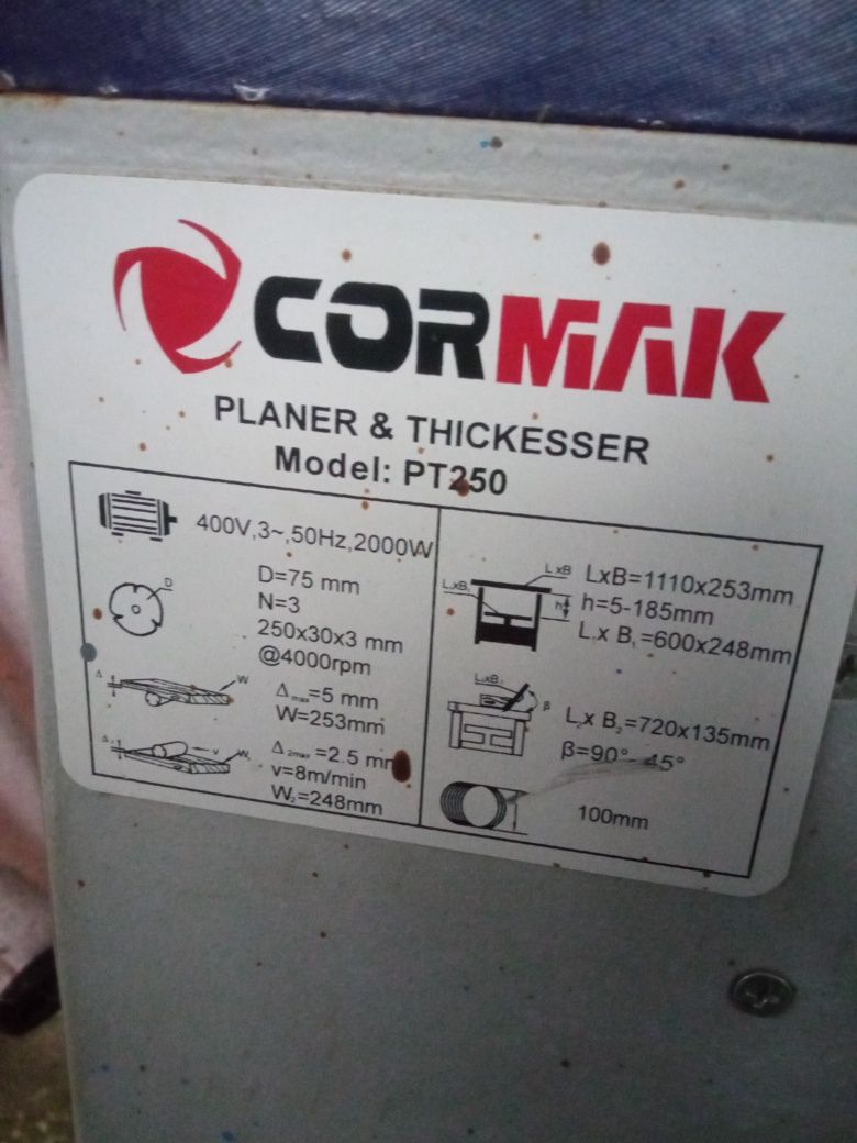 Grubościówka  heblarka cormak