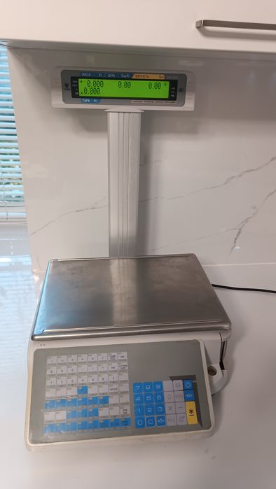 Ваги з чекодруком Digi sm-300. Друк етикетки.