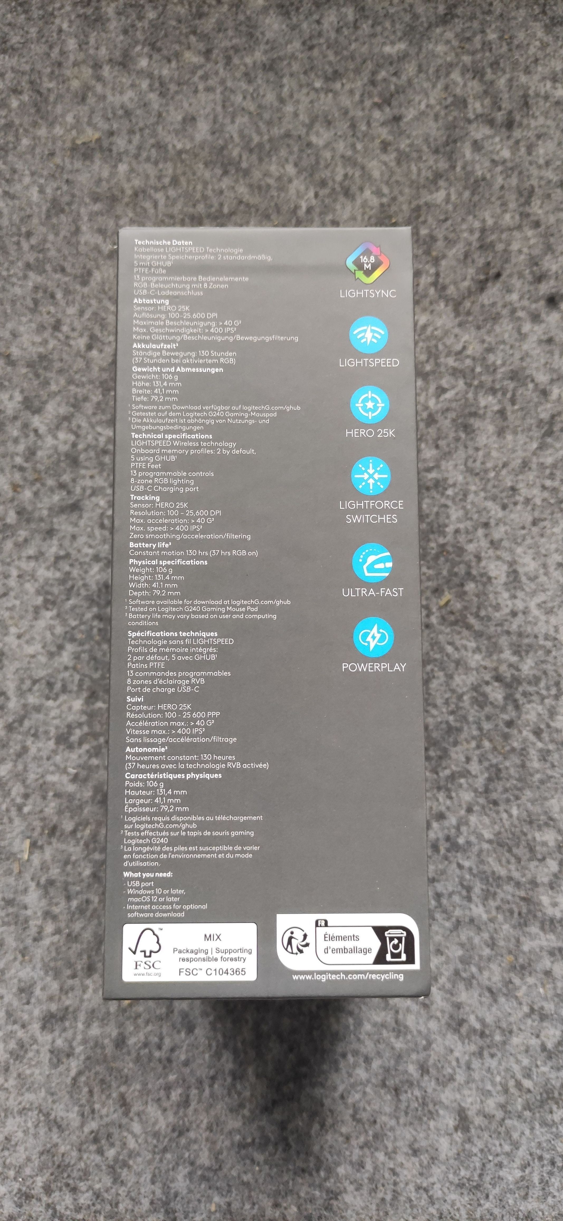 Nowa mysz gamingowa logitech G502x *ZAPLOMBOWANA*