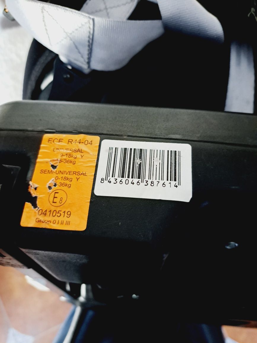 Cadeira auto dos 0/36 kg