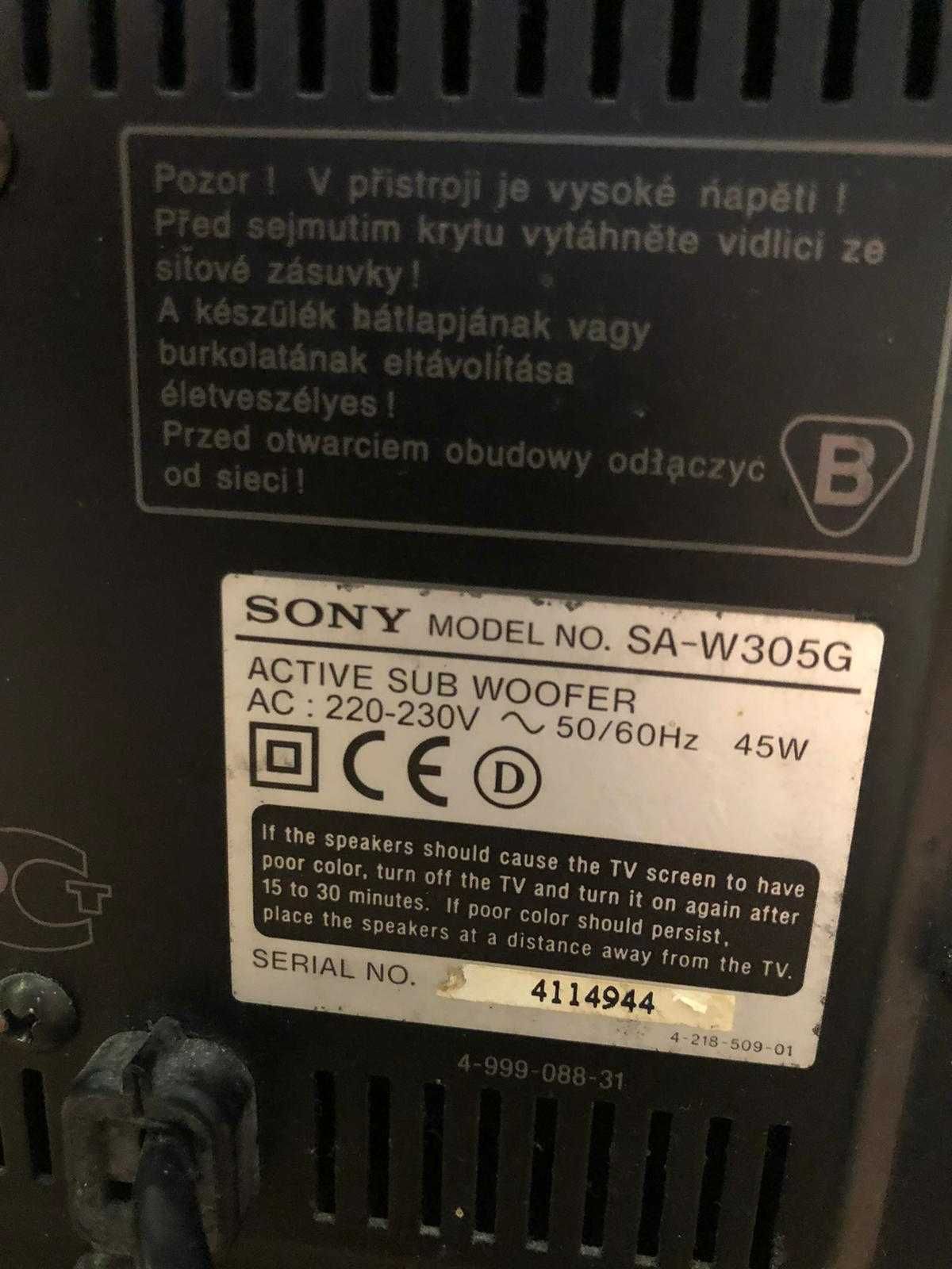 Sub Woofer Sony SA-W305G