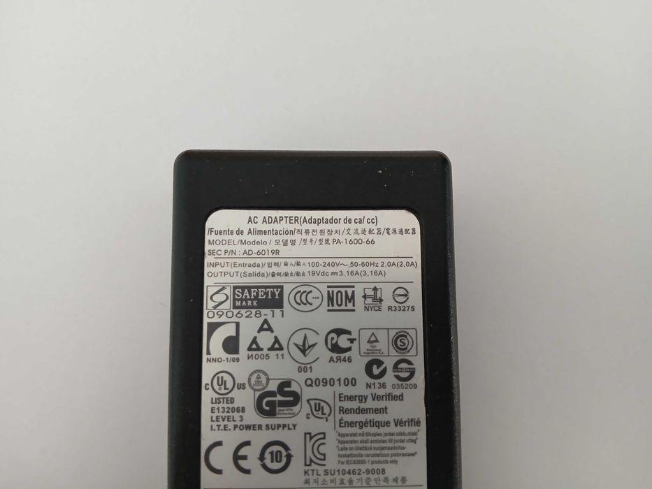 Oryginalny zasilacz LiteOn Samsung PA-1600 19V 3,16A wtyk 5,5/3,0mm