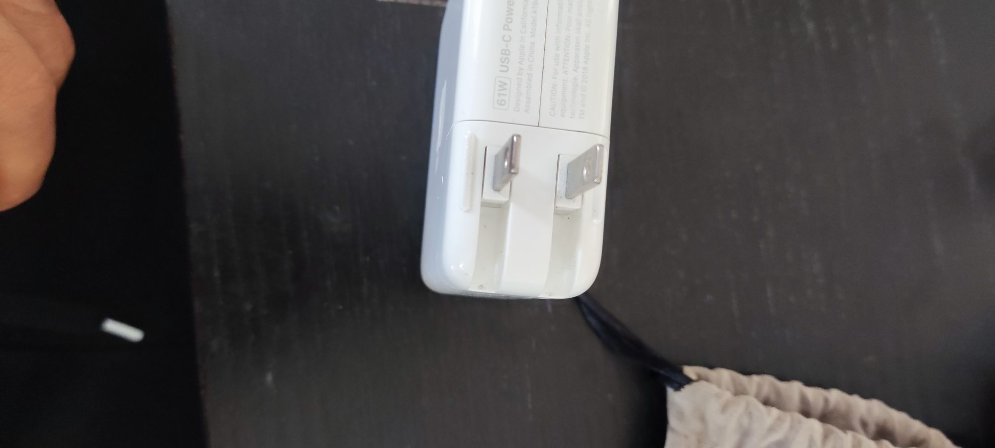 Carregador apple 61w com adaptador