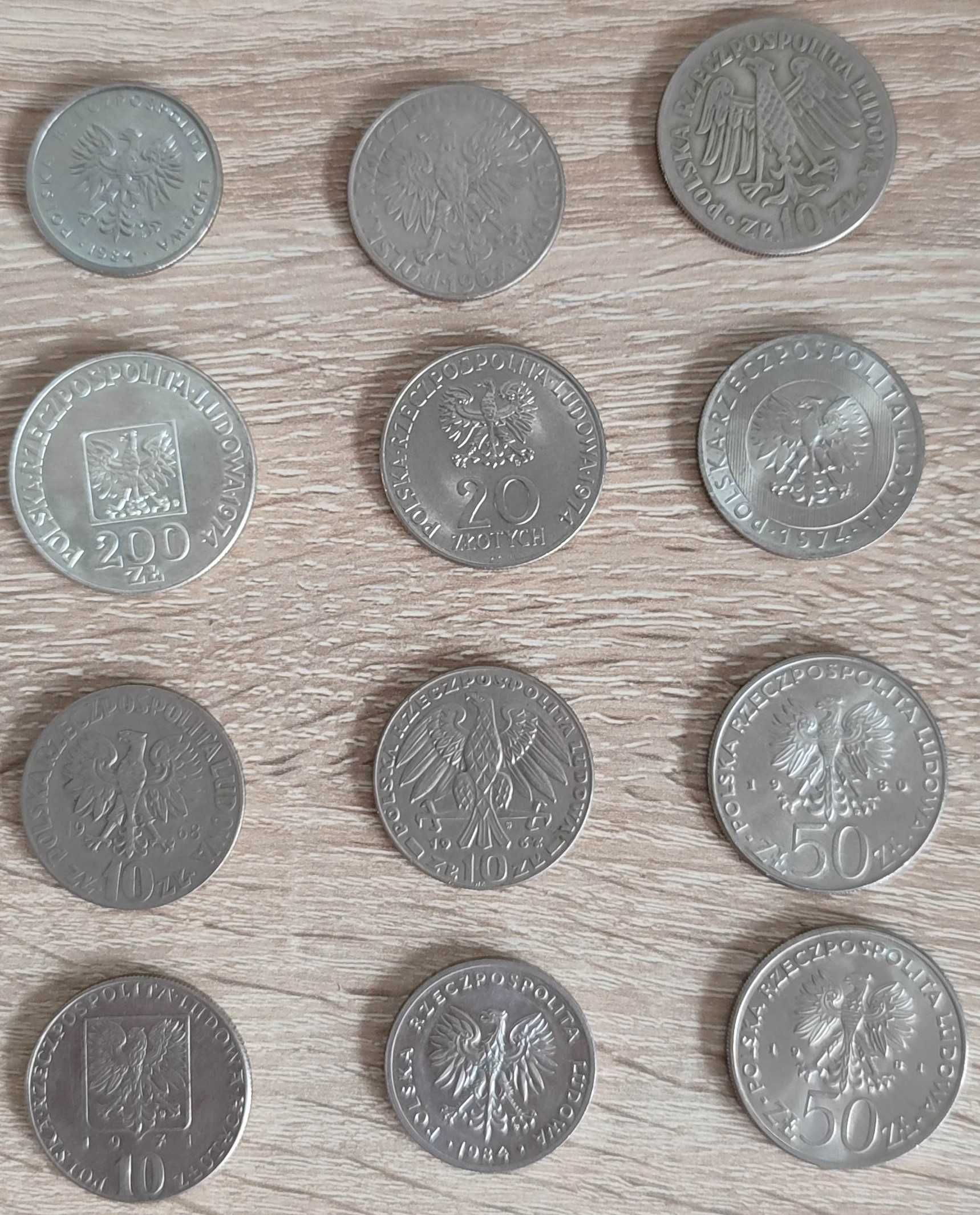 stare monety z czasów PRL-U lat 60.tych, 70.tych, 80.tych