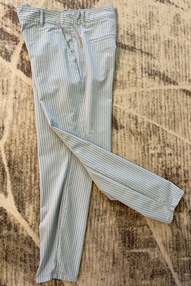 Spodnie proste damskie Next zara z wiosna baby blue grey 38 M