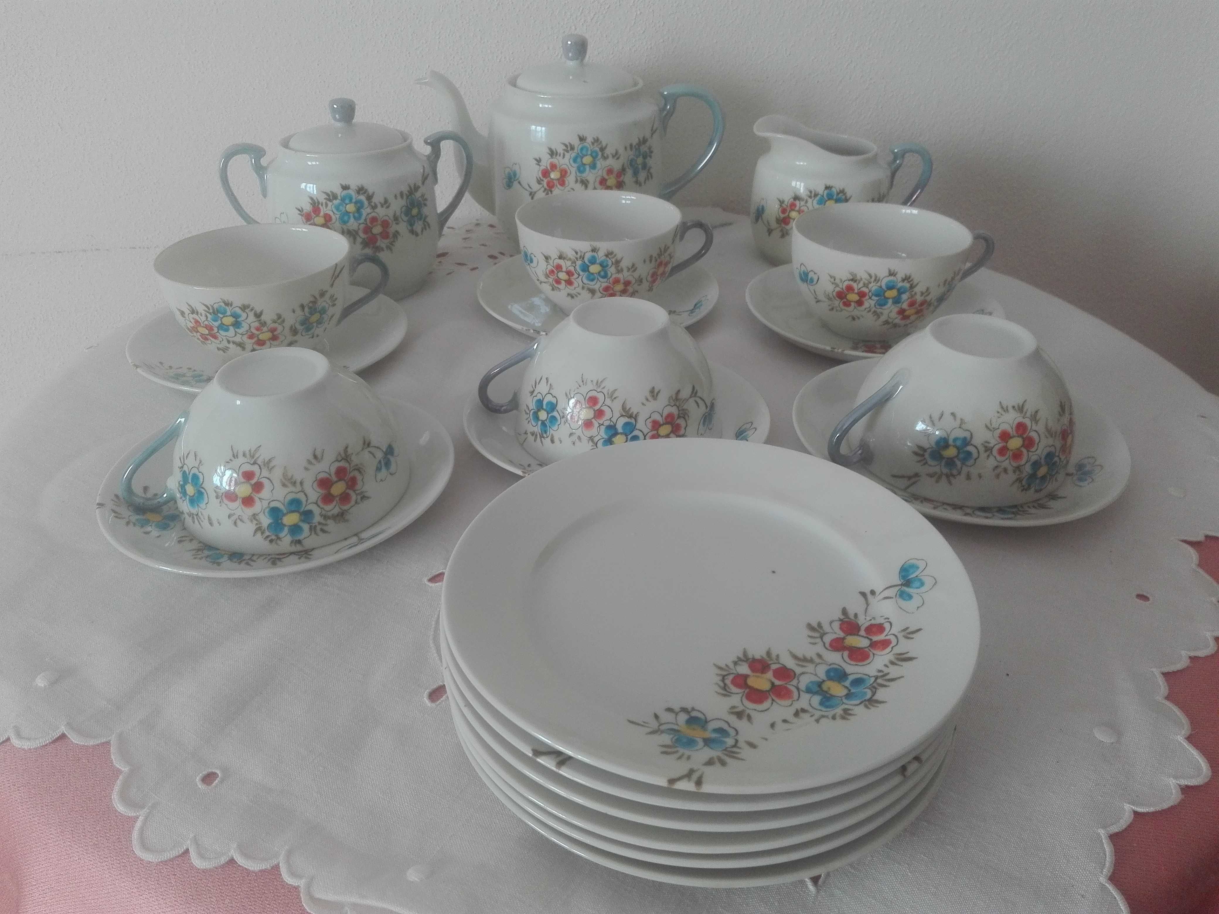 Serviço Chá Porcelana Vintage