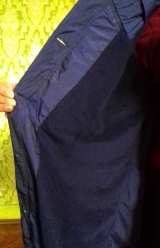 Женский плащ - куртка утепленная деми, батал с рюшами 52 р