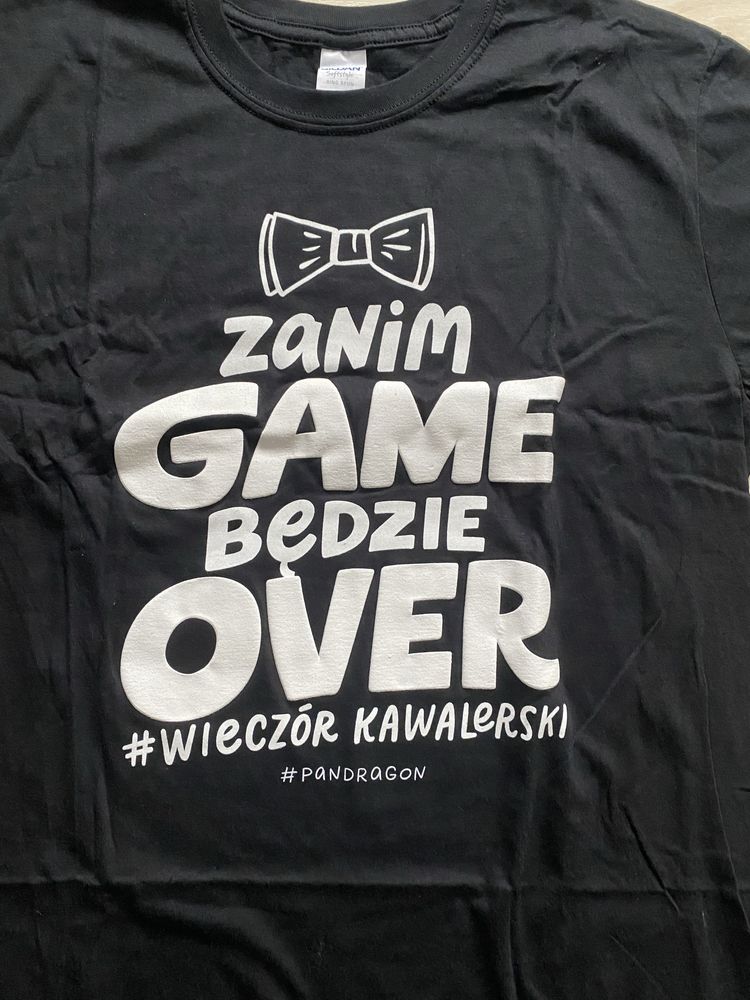 Tshirt z nadrukiem czarny L