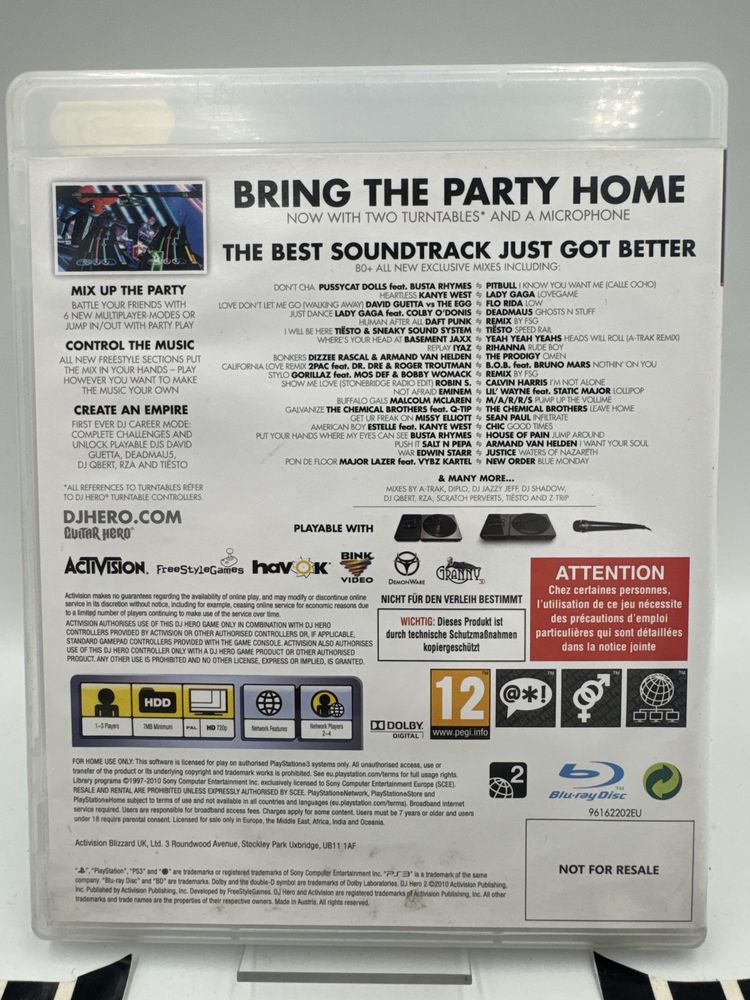 Dj Hero 2 Ps3 Gwarancja