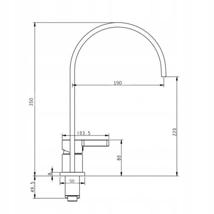 W47 Bateria łazienkowa Umywalkowa kran Nablatowy KANCIASTA Miedziana