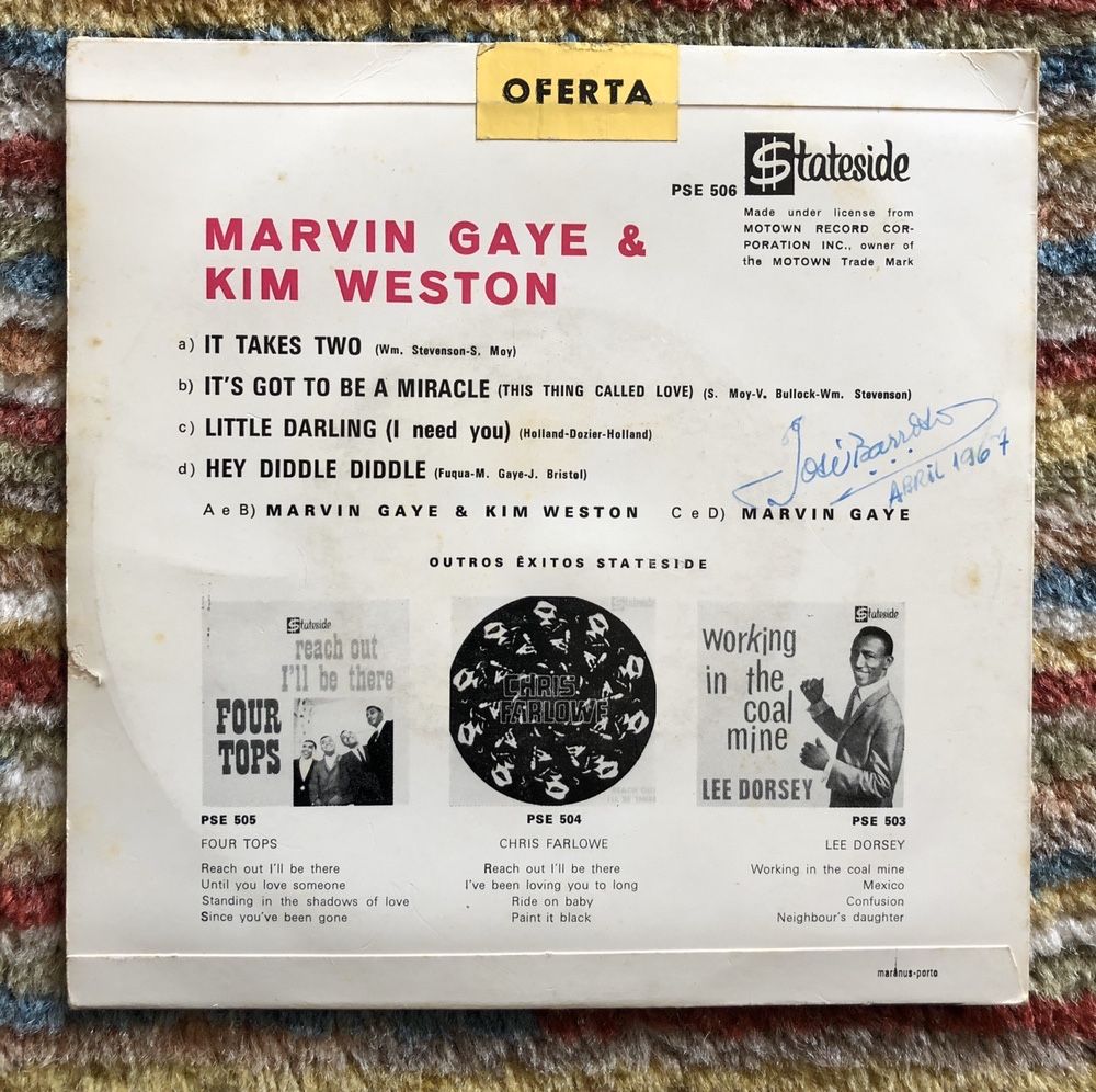 Marvin Gaye - singles edição portuguesa