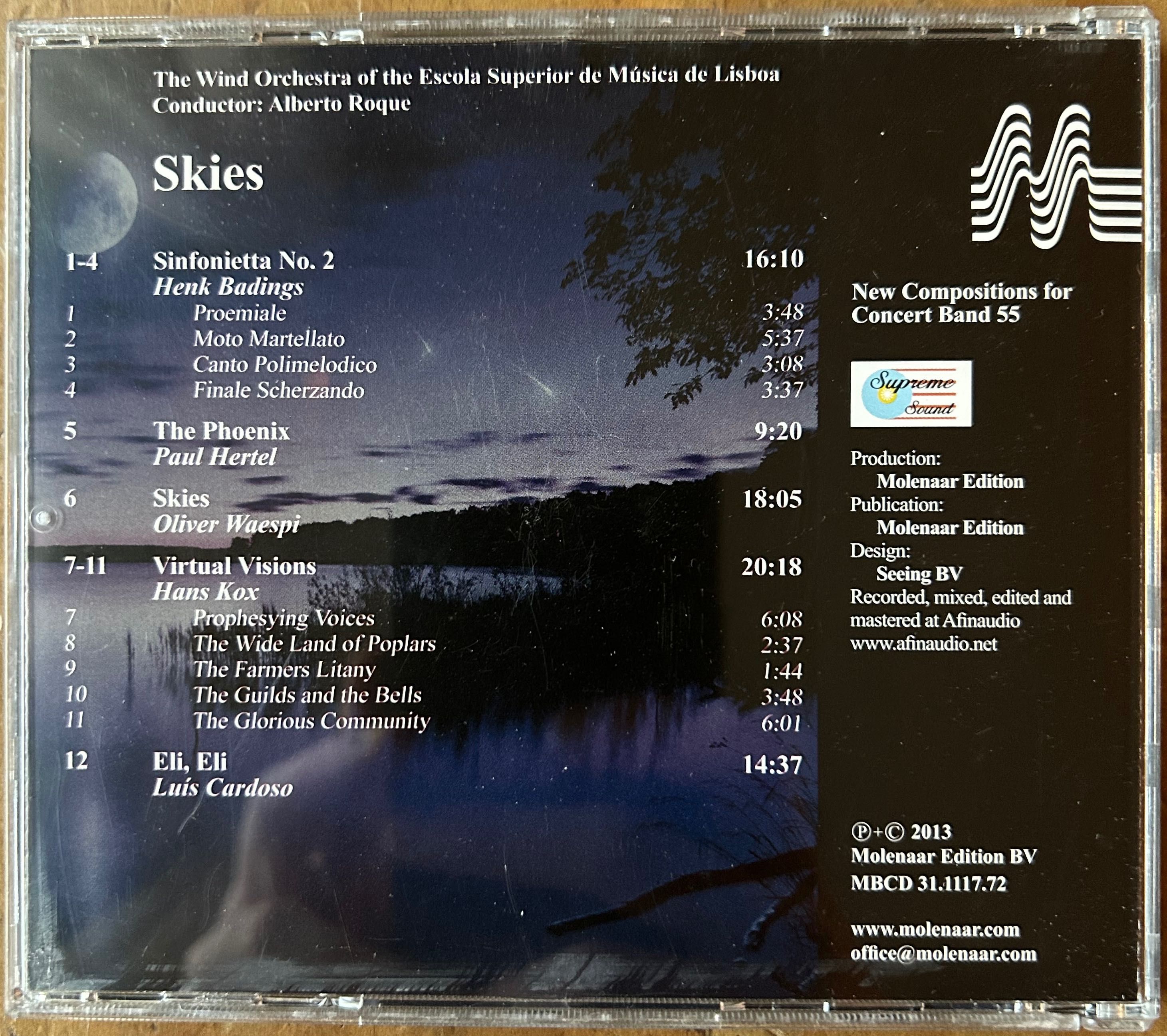 CD Skies | Orquestra de sopros da ESML direcção de Alberto Roque