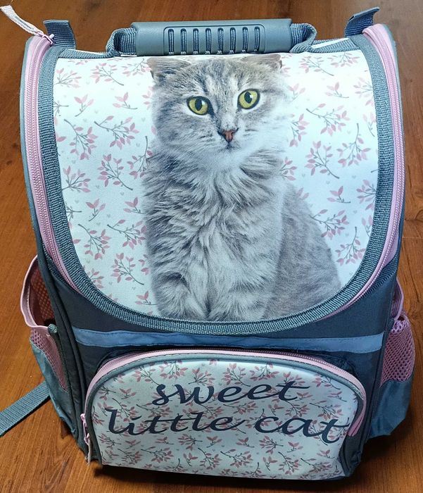 Tornister ergonomiczny plecak szkolny kot sweet little cat